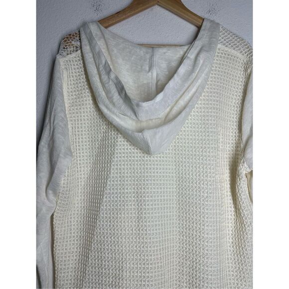 Multiples  Boho Crochet  Patchwork Duster Cardigan Cream Size XL - Picture 7 of 14